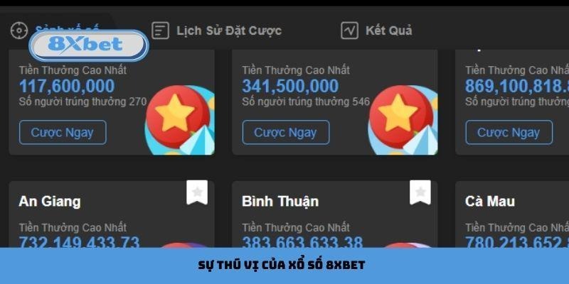 Sự thú vị của xổ số 8xbet