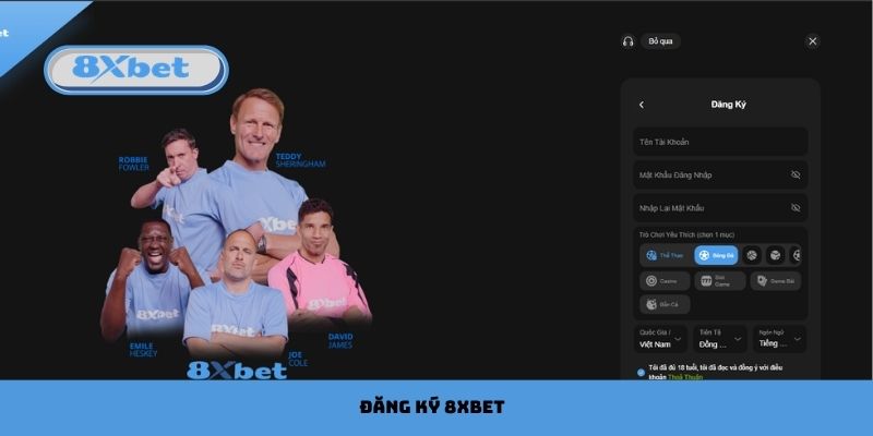 Đăng Ký 8xbet Dễ Dàng, Nhận Ngay Ưu Đãi