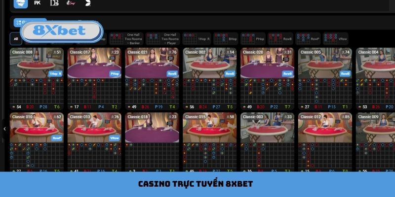 Casino Trực Tuyến 8xbet Trải Nghiệm Thú Vị, Nhận Thưởng