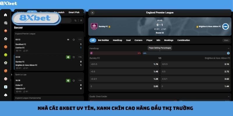 Nhà cái 8xbet uy tín, xanh chín cao hàng đầu thị trường