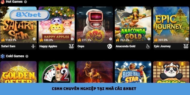 CSKH chuyên nghiệp tại nhà cái 8xbet
