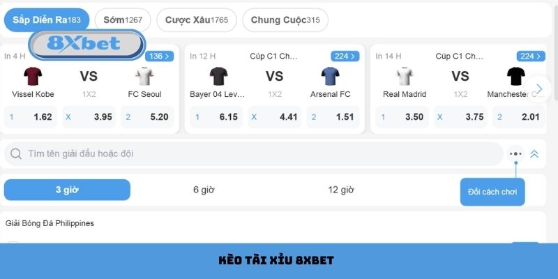 Kèo Tài Xỉu 8xbet Thách Thức Dự Đoán, Thắng Nhanh