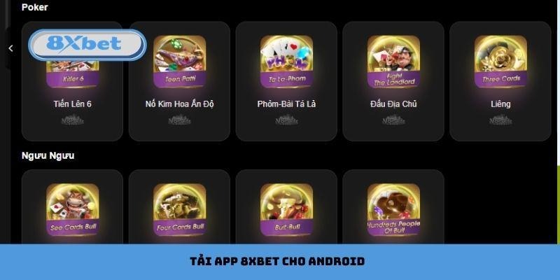 Tải app 8xbet cho Android