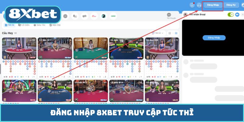 Đăng Nhập 8XBET Truy Cập Tức Thì, Vào Chơi Nhanh